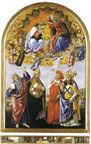 San Marco Alterpiece (Coronation of the Virgin), 1488, Galleria degli Uffizi, Florence